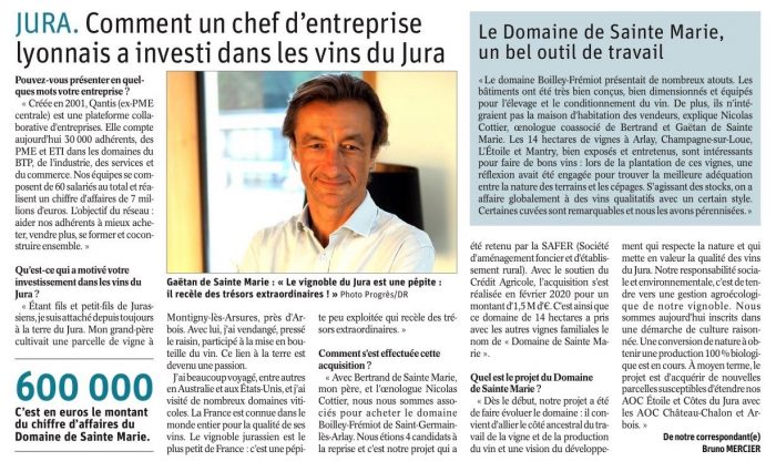 Article gaëtan leprogrès 151122